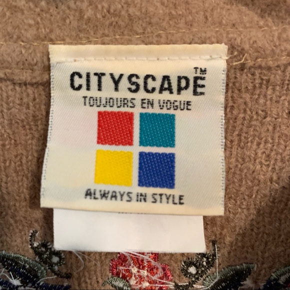 Vintage Wool Coat Twee Boucle Wool Embroidered Long Line Coat - Picture 13 of 15